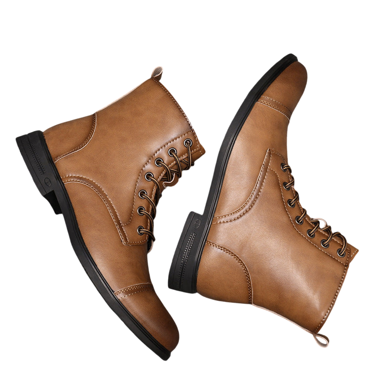 Buty męskie wysoka cholewka z wiązaniem pełna wysokość