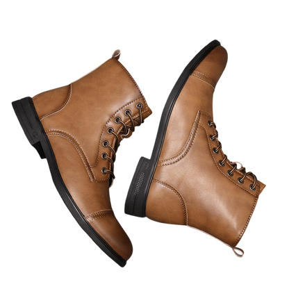 Buty męskie wysoka cholewka z wiązaniem pełna wysokość