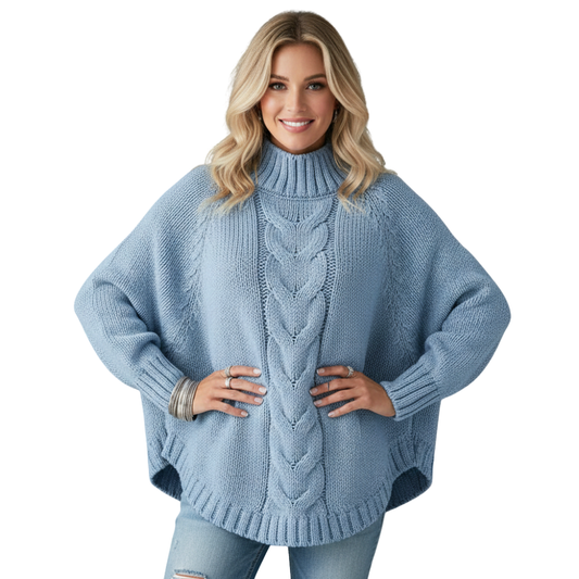 Sweter damski luźny krój do codziennego noszenia