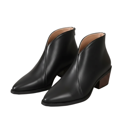 Botki damskie spiczasty przód klasyczna konstrukcja