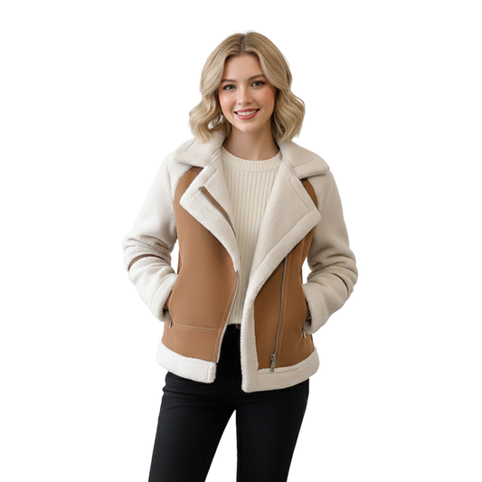 Kurtka Damska Krój Oversize Luźny Fason