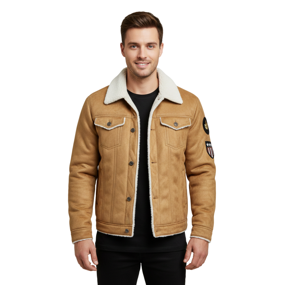 Kurtka męska krój oversize odzież wierzchnia kieszenie przód