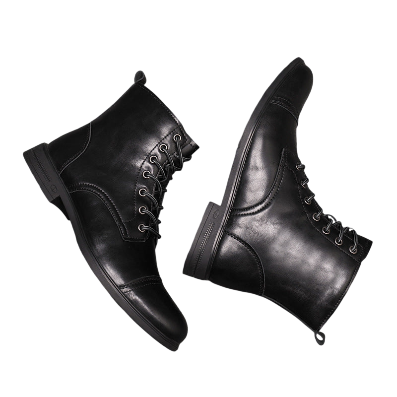 Buty męskie wysoka cholewka z wiązaniem pełna wysokość