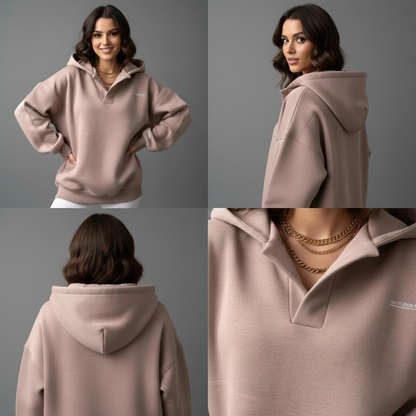 Bluza damska z kapturem do codziennego noszenia zimą