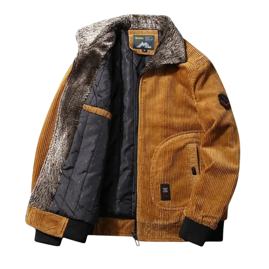 Kurtka zimowa męska konstrukcja kołnierza regularny krój prosty