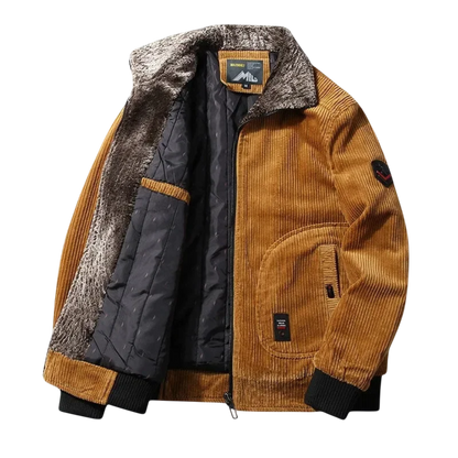 Kurtka zimowa męska konstrukcja kołnierza regularny krój prosty