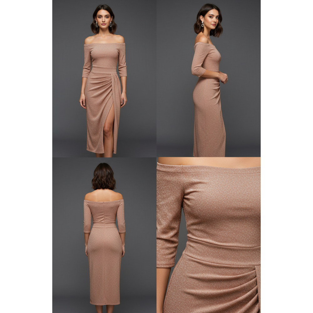 Sukienka damska dopasowany krój podkreślający sylwetkę