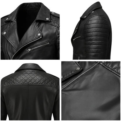 Kurtka motocyklowa męska kieszenie zapinane wyraźna sylwetka