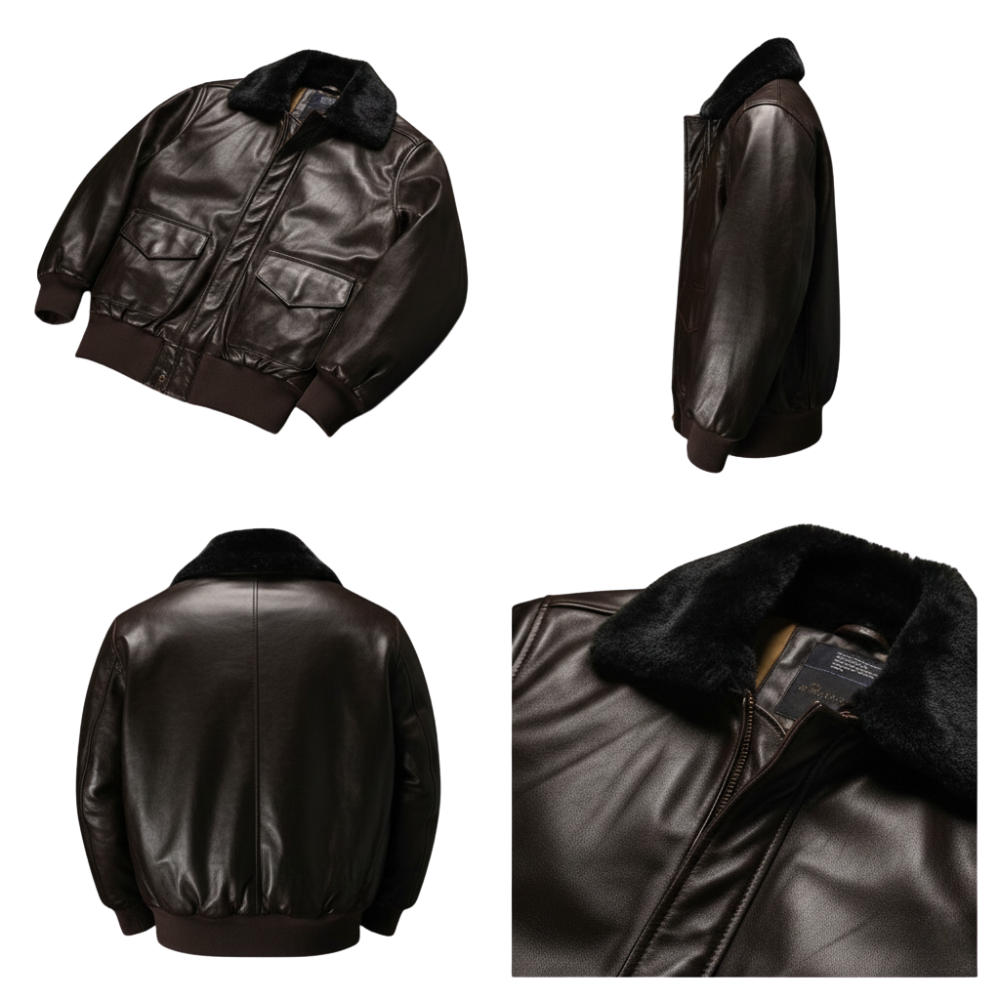 Kurtka motocyklowa męska krój oversize kołnierz kieszenie przód