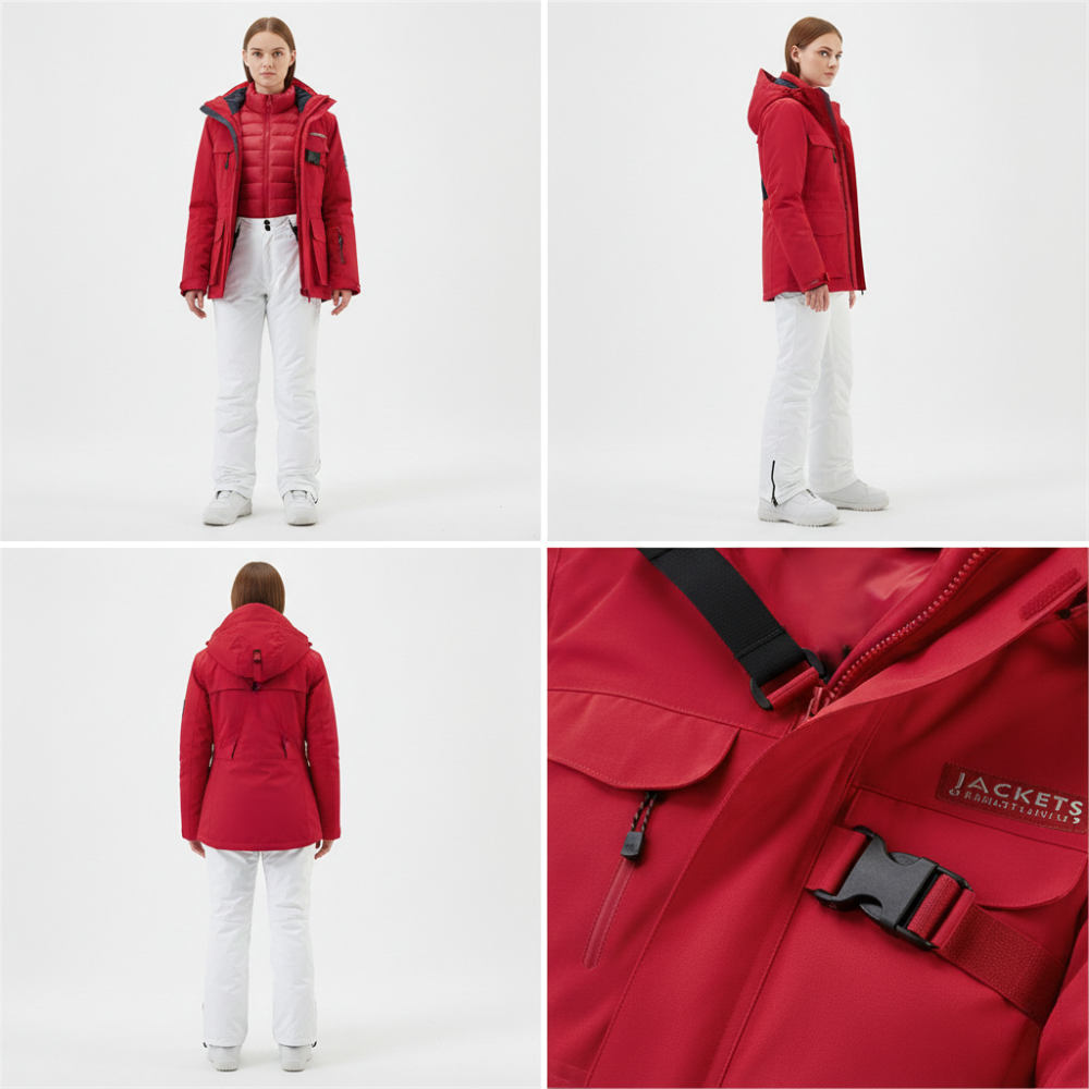 Zestaw narciarski damski kurtka i spodnie dwuczęściowy