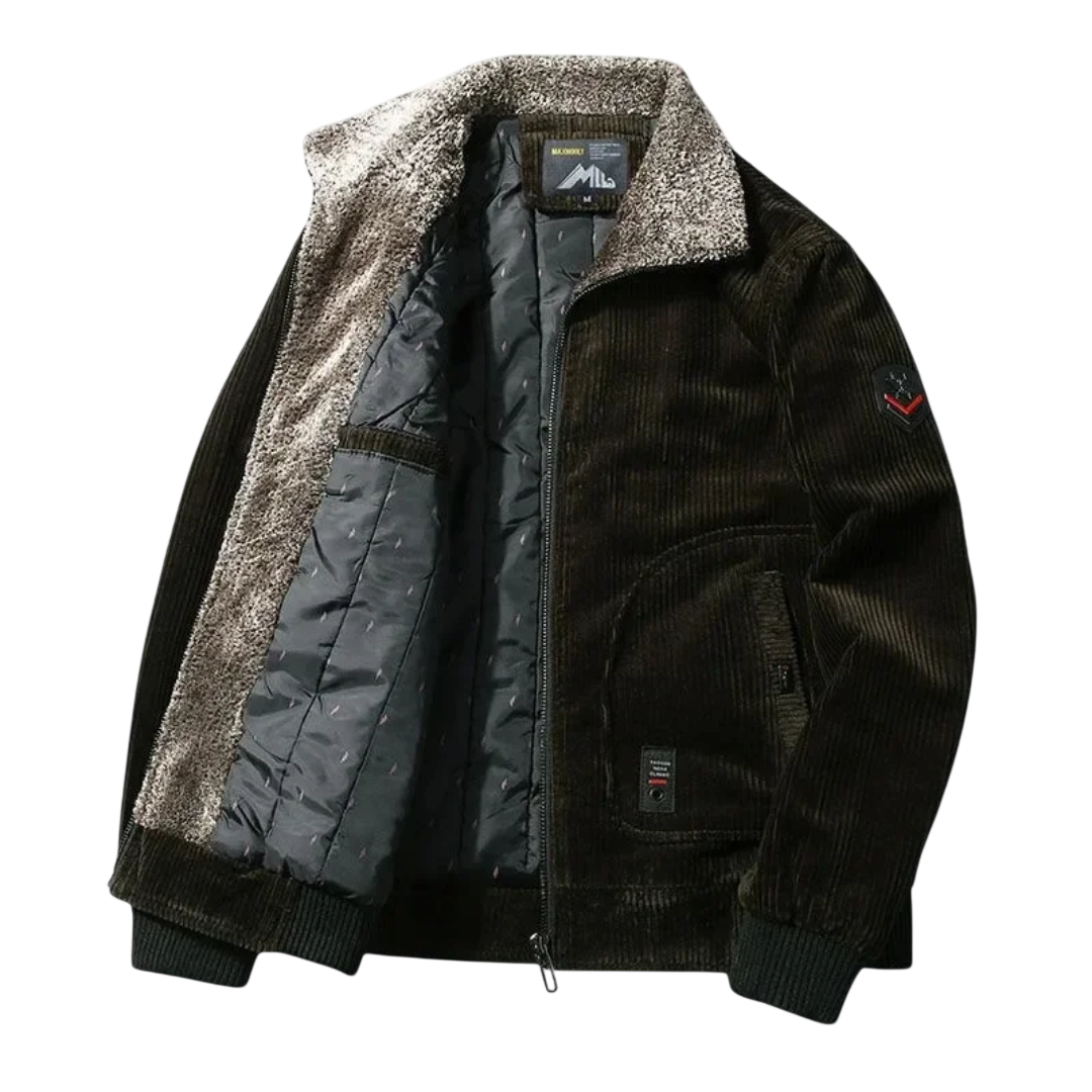 Kurtka zimowa męska konstrukcja kołnierza regularny krój prosty