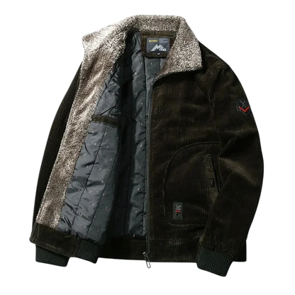 Kurtka zimowa męska konstrukcja kołnierza regularny krój prosty