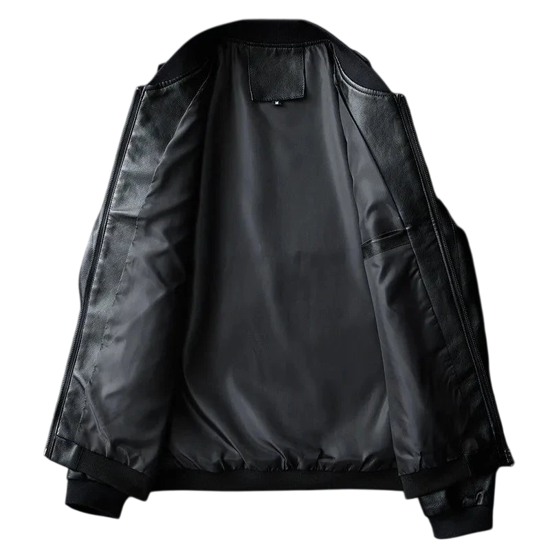 Kurtka bomberka męska stójka luźny krój codzienne użytkowanie