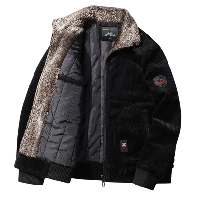 Kurtka zimowa męska konstrukcja kołnierza regularny krój prosty