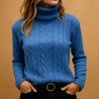 Bluza Damska | Luźny Krój z Okrągłym Dekoltem i Długim Rękawem - Arkadya Outlet - Sweaters