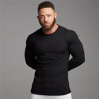 Bluza Męska | Dopasowany Krój z Okrągłym Dekoltem i Długim Rękawem - Arkadya Outlet - Sweaters