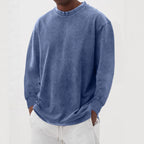 Bluza Męska | Luźny krój z okrągłym dekoltem i ściągaczami - Arkadya Outlet - Sweaters
