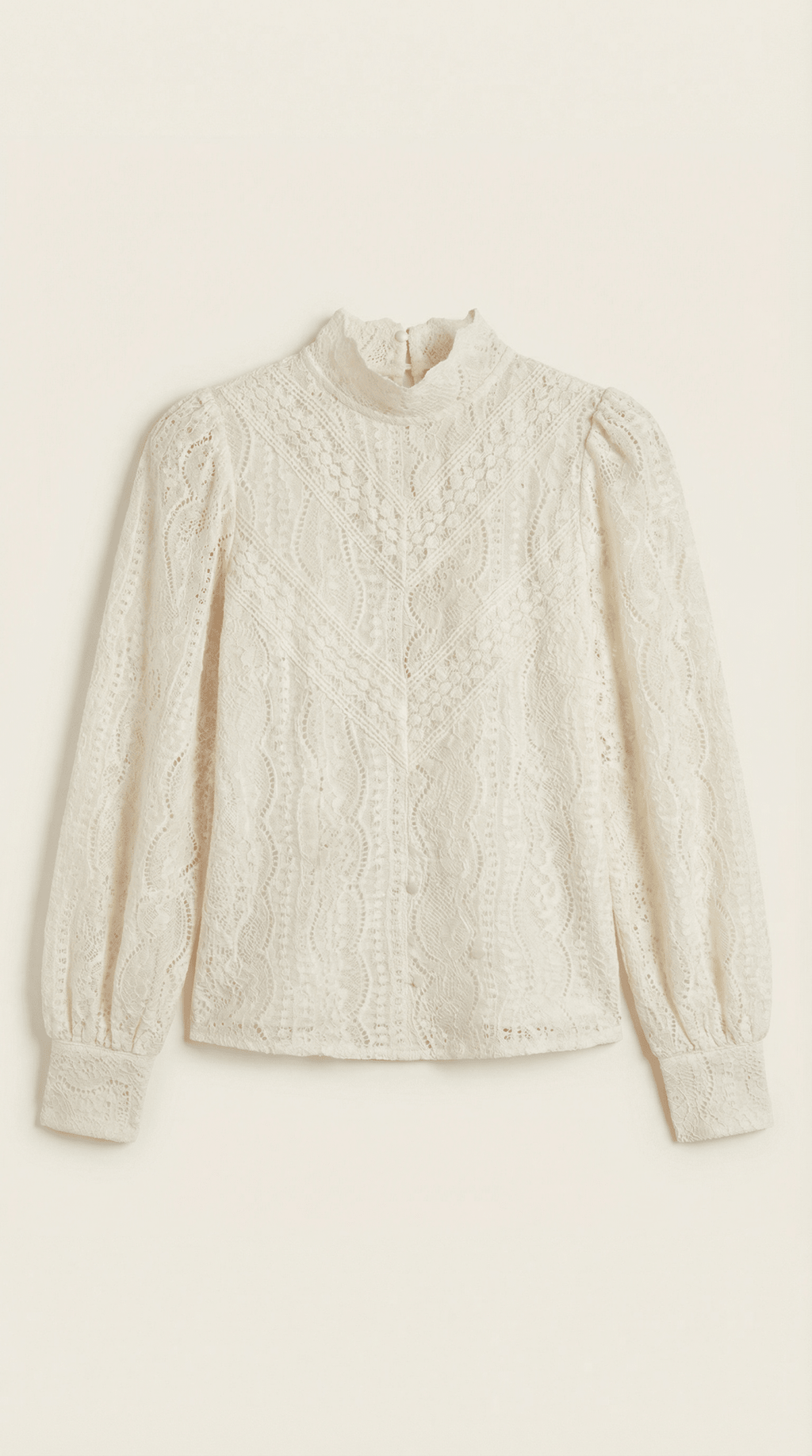 Bluzka damska z półgolfem długi rękaw - Arkadya Outlet - Women Top