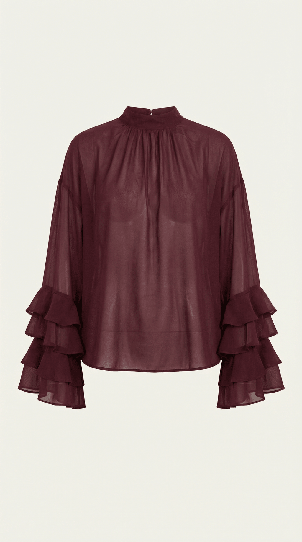 Bluzka damska z półgolfem i kołnierzem - Arkadya Outlet - Women Top