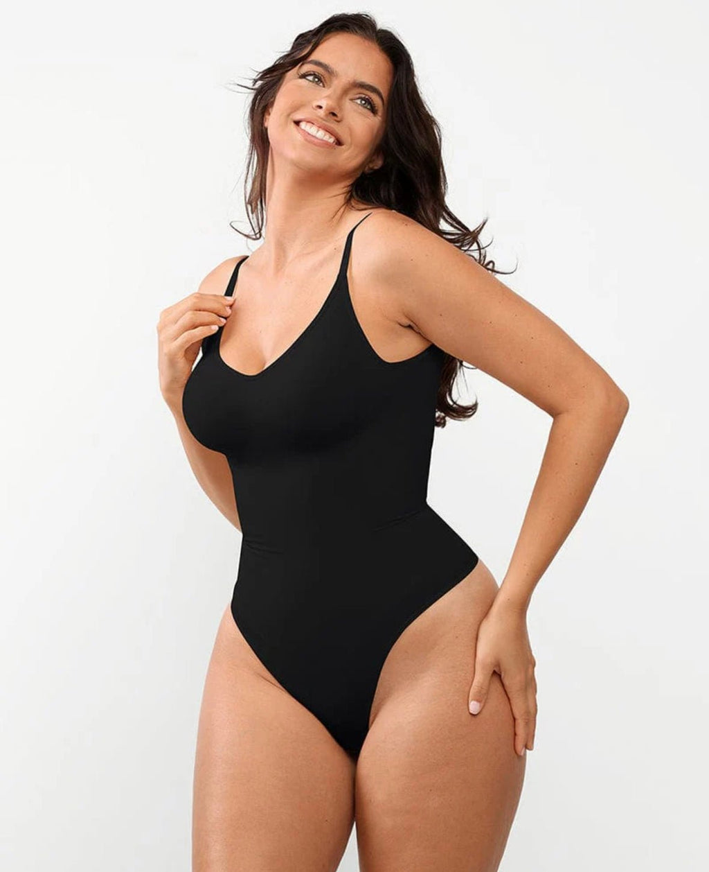 Body damskie jednoczęściowe zamknięty tył - Arkadya Outlet - Women Bodysuit