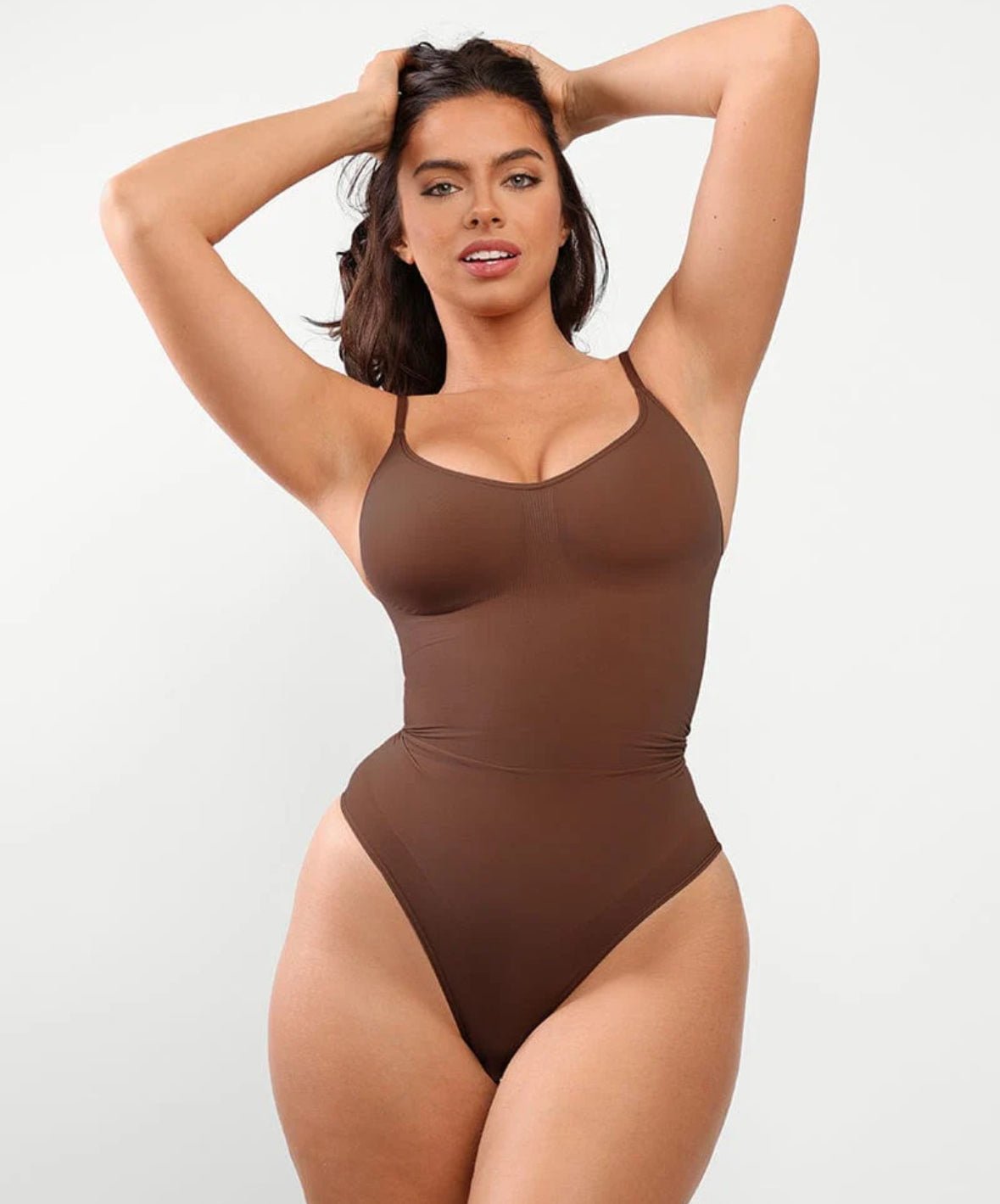 Body damskie jednoczęściowe zamknięty tył - Arkadya Outlet - Women Bodysuit