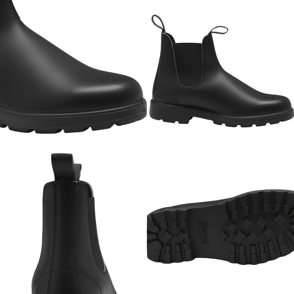 Botki Chelsea męskie wsuwane z elastycznymi panelami do kostki - Arkadya Outlet - Men Shoes