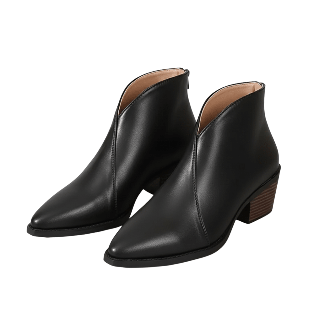 Botki damskie ze spiczastym noskiem – klasyczna konstrukcja, użytkowanie codzienne i półformalne - Arkadya Outlet - Women Shoes