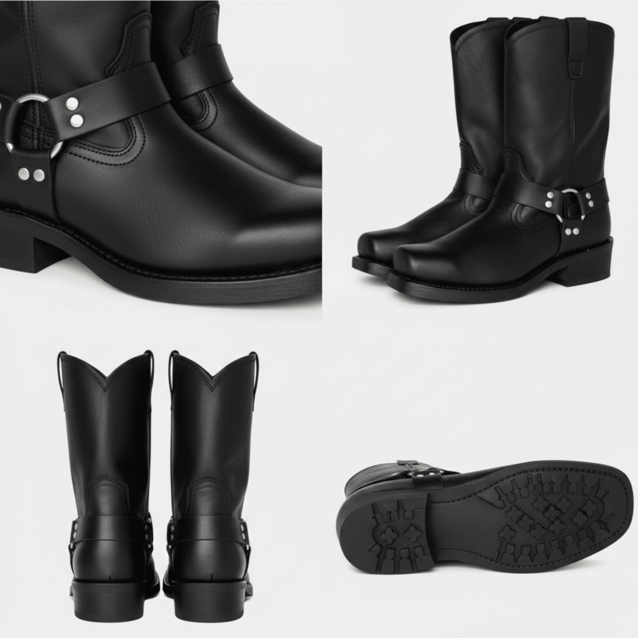 Botki damskie zimowe wsuwane z zapięciem na klamrę – długość do kostki - Arkadya Outlet - Women Shoes