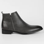 Botki Męskie | Boczny Zamek i Zamknięty Nosek do Kostki - Arkadya Outlet - Boots