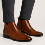 Botki Męskie | Boczny Zamek i Zamknięty Nosek do Kostki - Arkadya Outlet - Boots