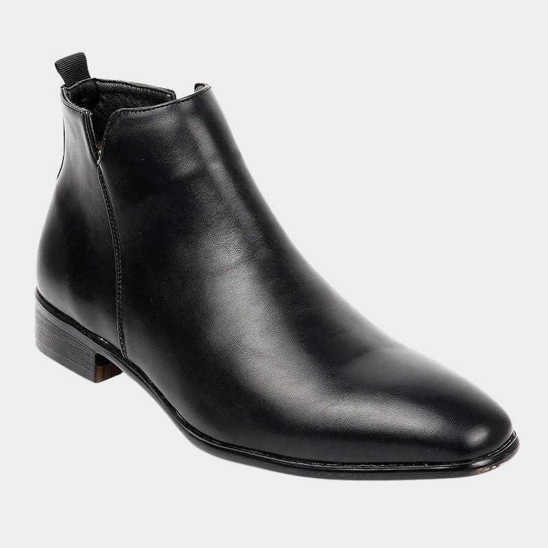 Botki Męskie | Boczny Zamek i Zamknięty Nosek do Kostki - Arkadya Outlet - Boots