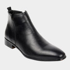 Botki Męskie | Boczny Zamek i Zamknięty Nosek do Kostki - Arkadya Outlet - Boots