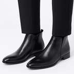 Botki Męskie | Boczny Zamek i Zamknięty Nosek do Kostki - Arkadya Outlet - Boots