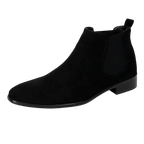 Botki męskie wsuwane z kwadratowym noskiem i niskim obcasem - Arkadya Outlet - Men Shoes
