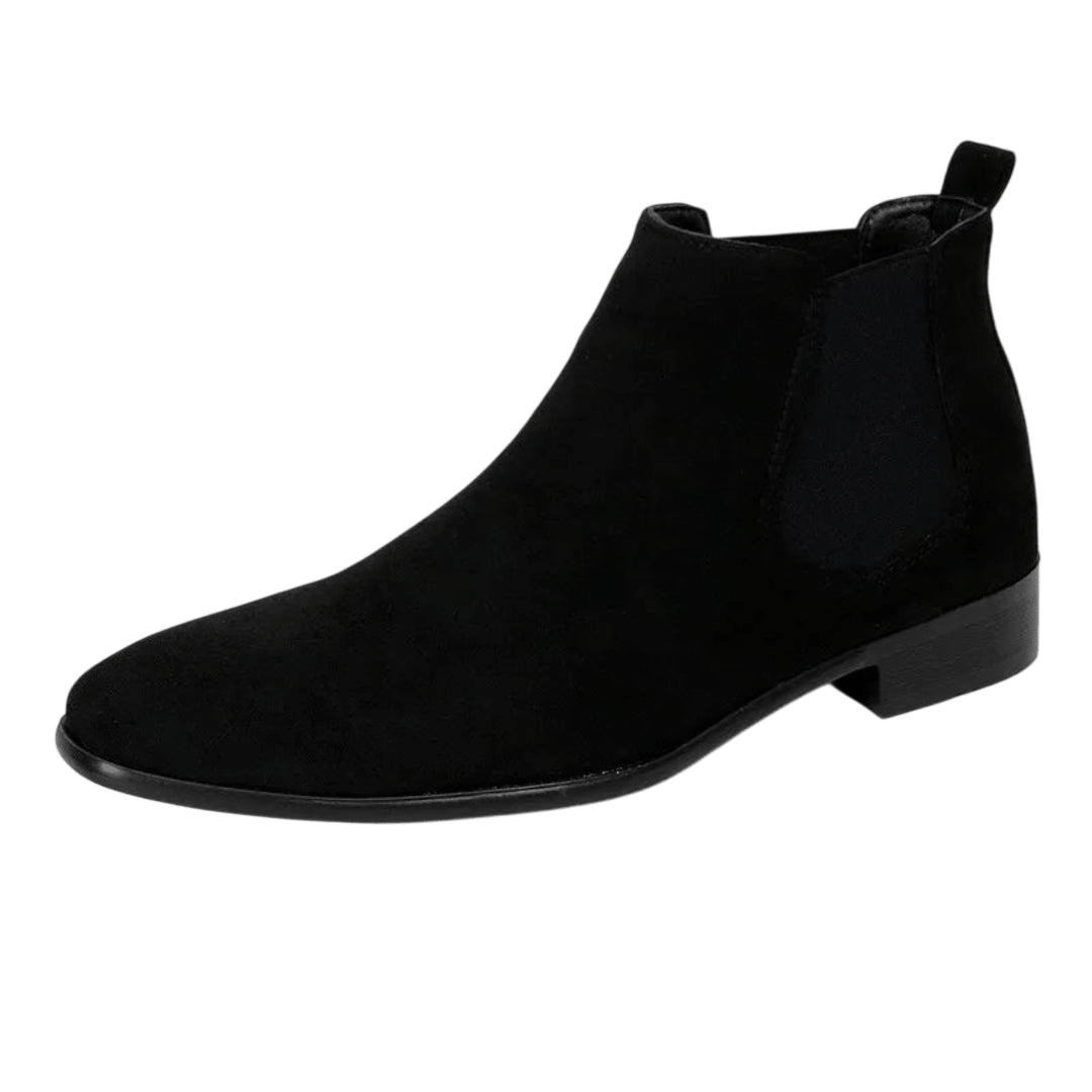 Botki męskie wsuwane z kwadratowym noskiem i niskim obcasem - Arkadya Outlet - Men Shoes
