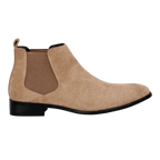 Botki męskie wsuwane z kwadratowym noskiem i niskim obcasem - Arkadya Outlet - Men Shoes