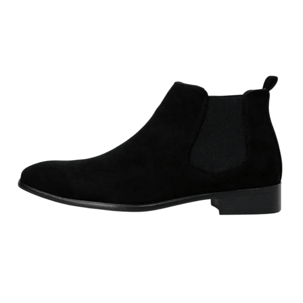 Botki męskie wsuwane z kwadratowym noskiem i niskim obcasem - Arkadya Outlet - Men Shoes