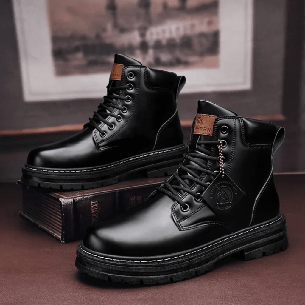 Botki Męskie | Wysoki Krój na Co Dzień z Trwałą Konstrukcją - Arkadya Outlet - Boots