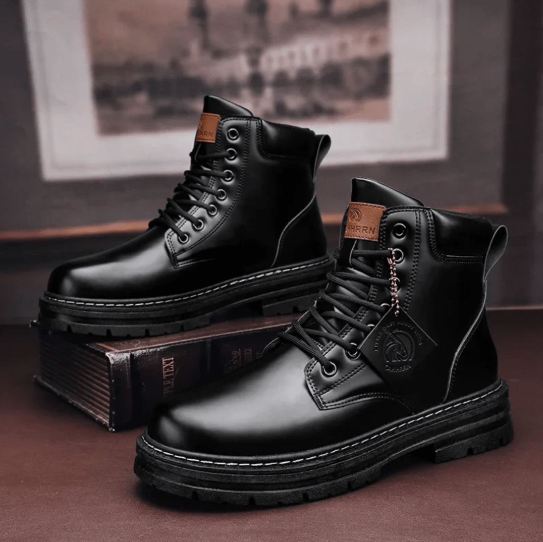 Botki Męskie | Wysoki Krój na Co Dzień z Trwałą Konstrukcją - Arkadya Outlet - Boots