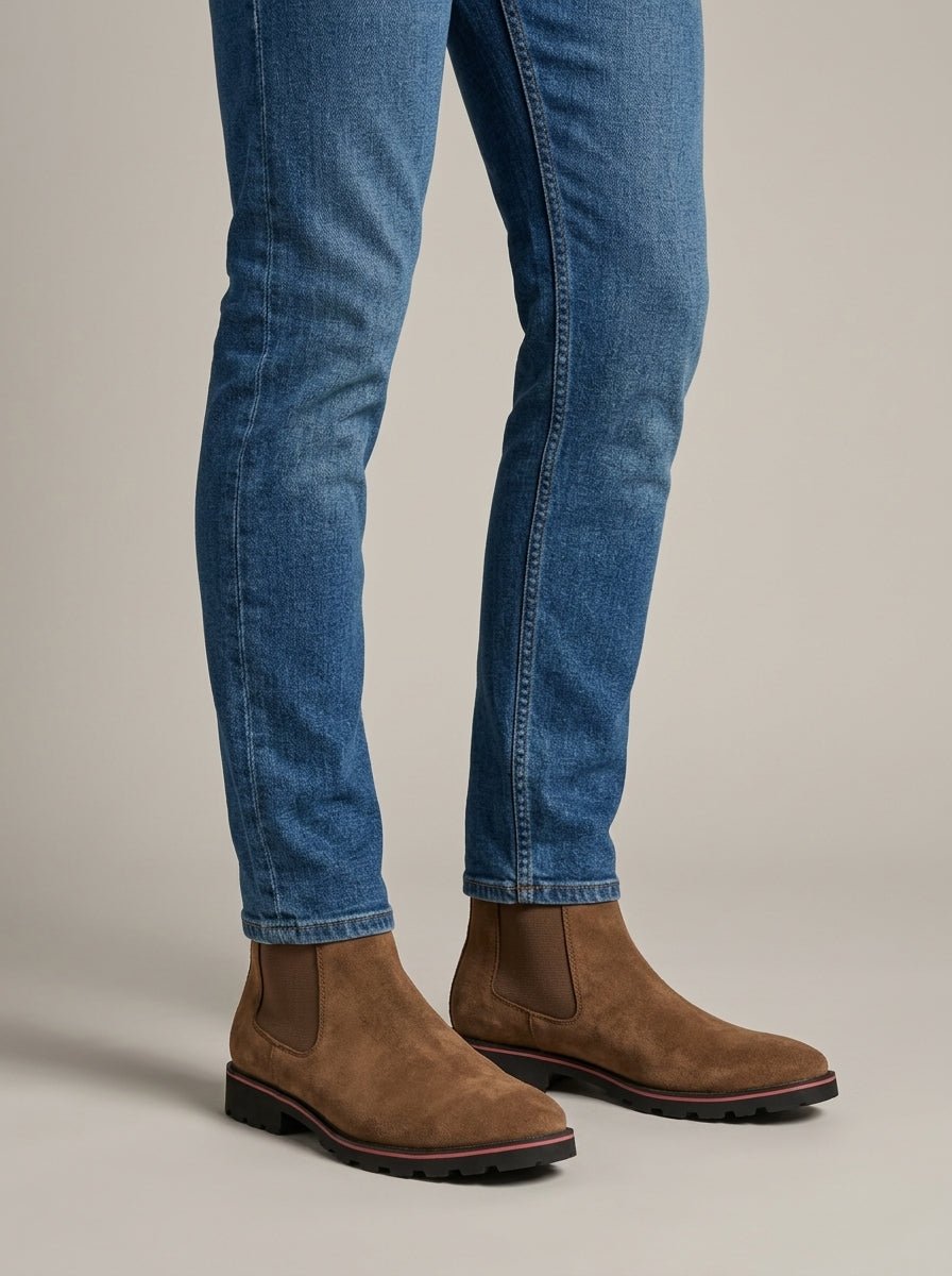 Buty Chelsea dla Mężczyzn | Elastyczne Boki i Niski Obcas Blokowy - Arkadya Outlet - Boots