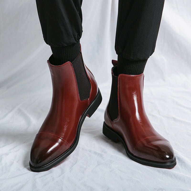 Buty Męskie Chelsea | Elastyczne wstawki i zakładka na pięcie - Arkadya Outlet - Boots