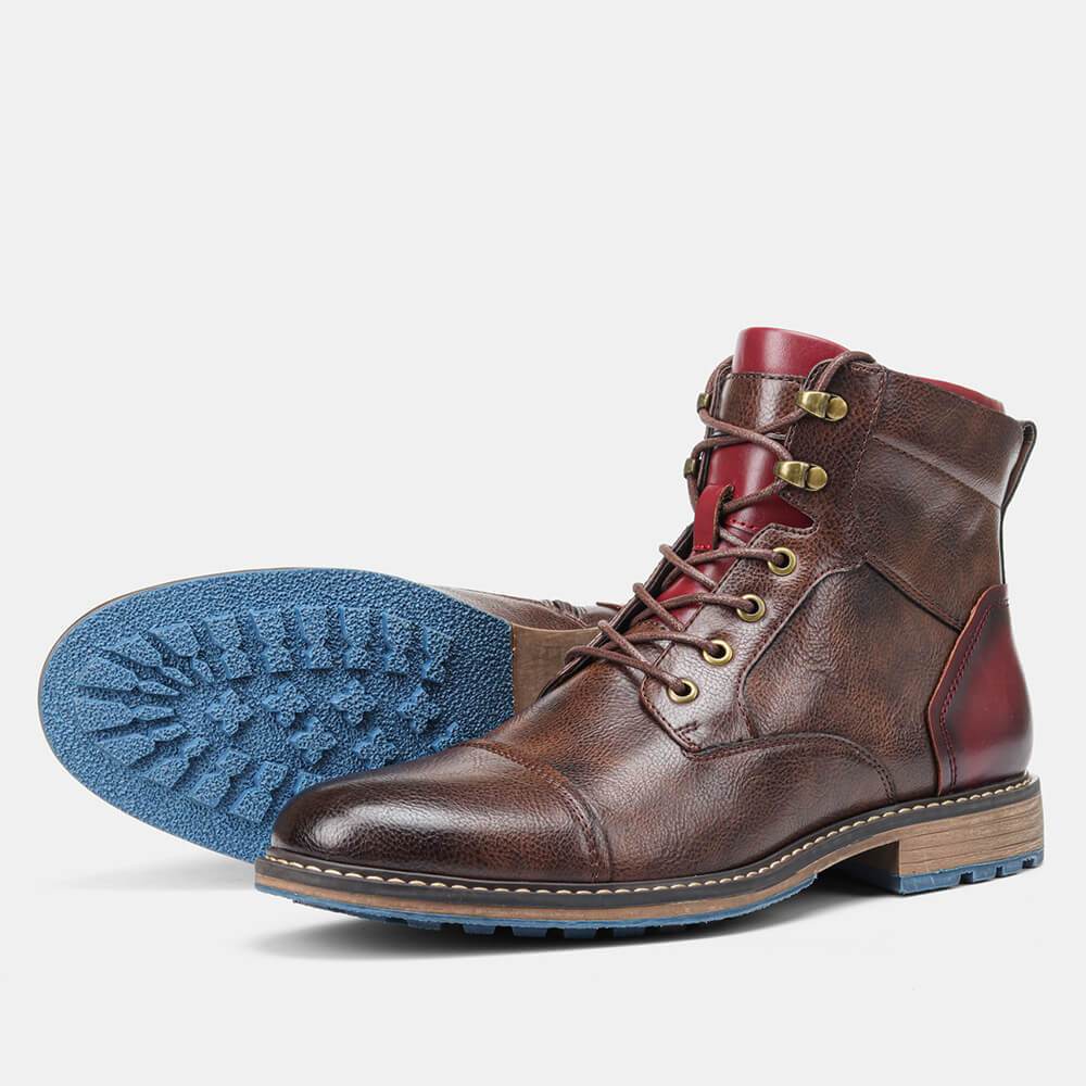Buty Męskie Oxford | Klasyczny Krój z Podeszwą na Całą Długość - Arkadya Outlet - Boots
