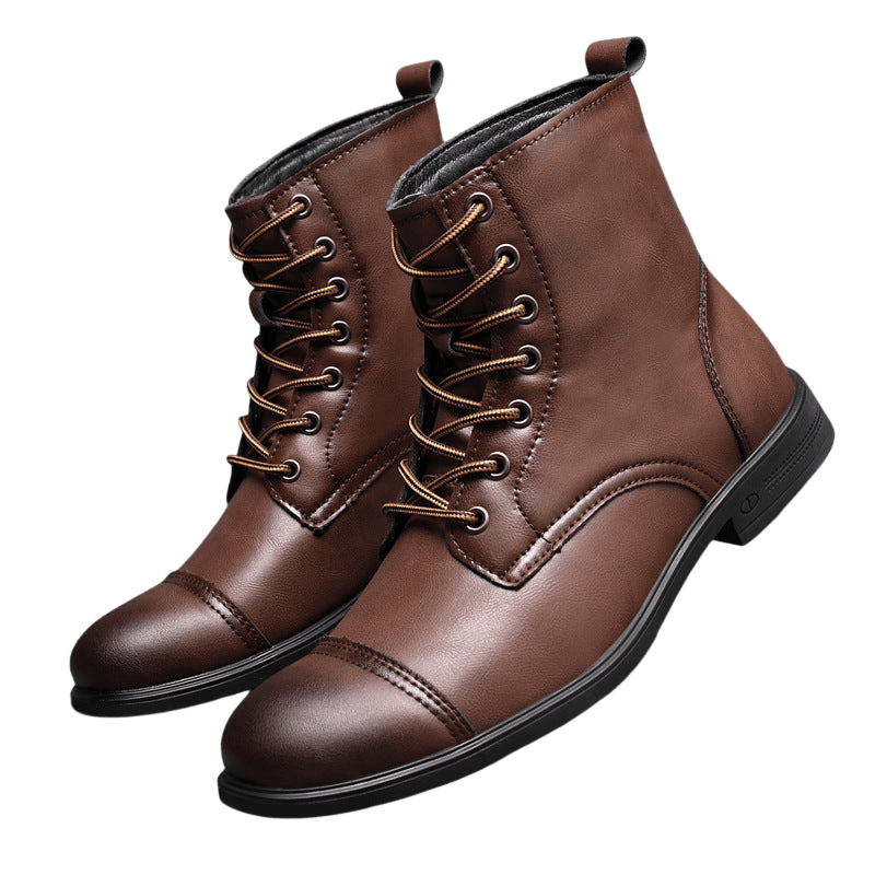 Buty męskie wysoka cholewka z wiązaniem pełna wysokość - Arkadya Outlet - Men Shoes
