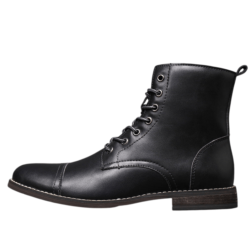Buty męskie wysoka cholewka z wiązaniem pełna wysokość - Arkadya Outlet - Men Shoes