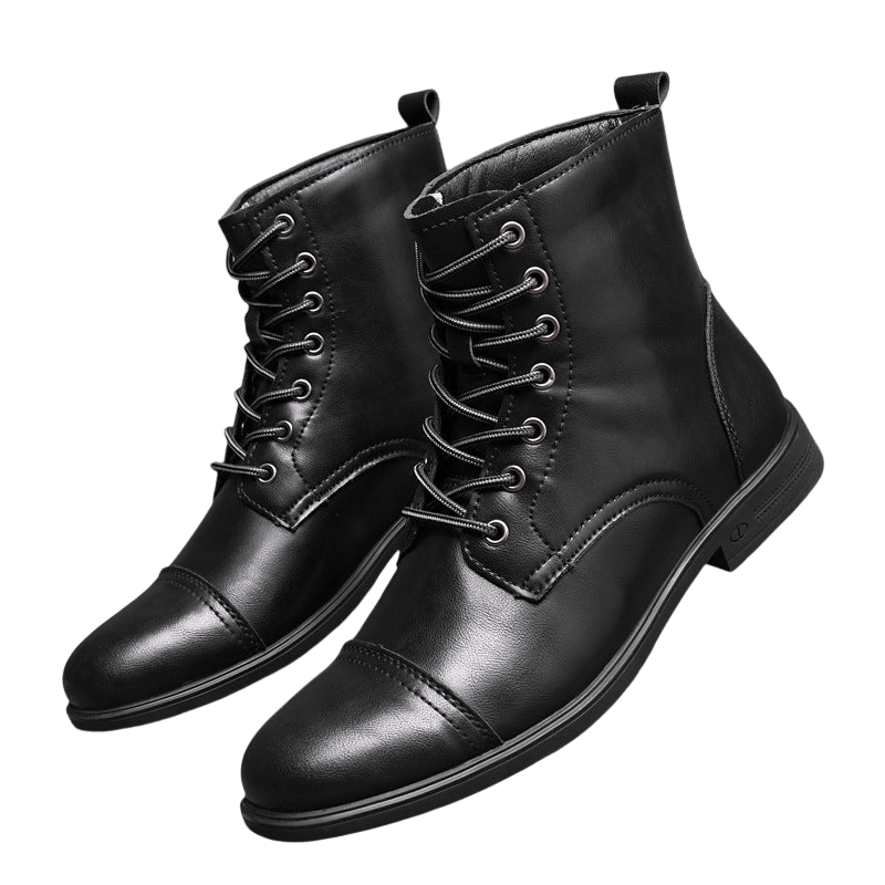 Buty męskie wysoka cholewka z wiązaniem pełna wysokość - Arkadya Outlet - Men Shoes