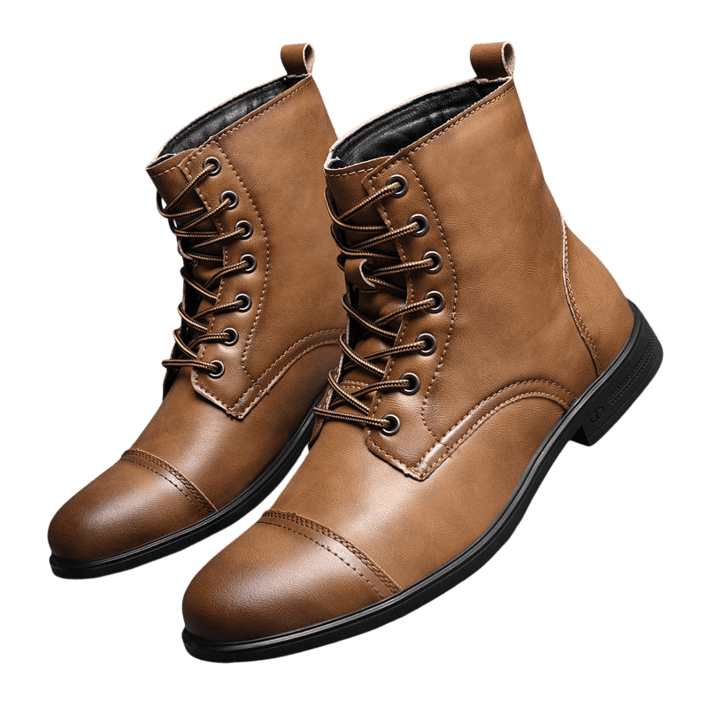 Buty męskie wysoka cholewka z wiązaniem pełna wysokość - Arkadya Outlet - Men Shoes