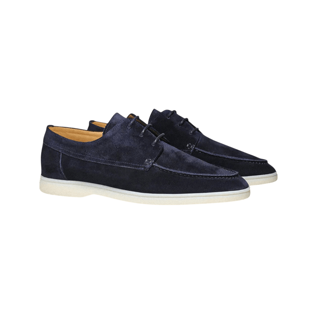 Buty Żeglarskie Męskie Sznurowane Niskie Gumowa Podeszwa - Arkadya Outlet - Men Shoes
