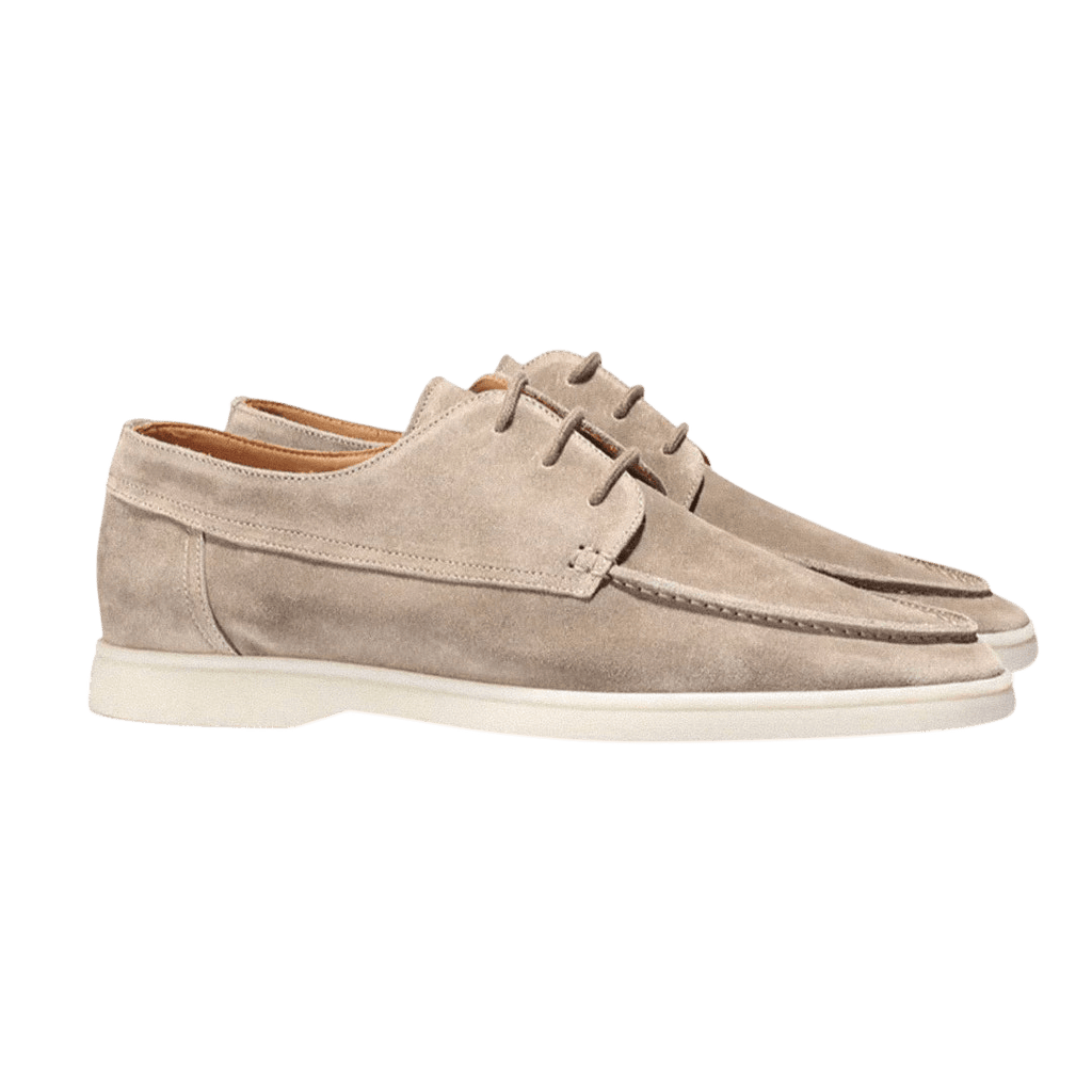 Buty Żeglarskie Męskie Sznurowane Niskie Gumowa Podeszwa - Arkadya Outlet - Men Shoes
