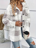 Damska Kurtka Polarowa | Krój Relaxed z Guzikami z Przodu - Arkadya Outlet - Jackets