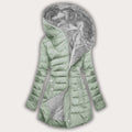 Damska Kurtka Puchowa | Asymetryczny Zamek i Kaptur - Arkadya Outlet - Jackets